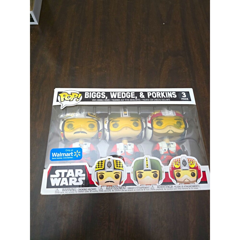 Funko Pop! Star Wars Biggs Darklighter, Wedge & Porkins 3-Pack Walmart
